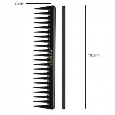 KASHOKI HR COMB WET DETANGLING COMB 399 plaukų šukos 2