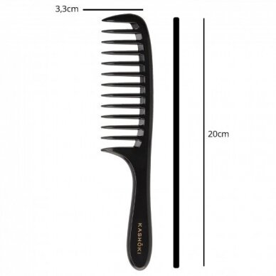 KASHOKI HR COMB WET DETANGLING HANDLE COMB 443 plaukų šukos 3 KASHOKI HR COMB WET DETANGLING HANDLE COMB 443 plaukų šukos 3