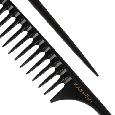 KASHOKI HR COMB WT TAIL COMB 450 šukos labai storiems plaukams AOI 3 KASHOKI HR COMB WT TAIL COMB 450 šukos labai storiems plaukams AOI 3