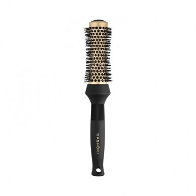 KASHOKI HR TIMELES BEAUTY smėlio laikrodžio formos plaukų formavimo šepetys 33mm KASHOKI HR TIMELES BEAUTY smėlio laikrodžio formos plaukų formavimo šepetys 33mm