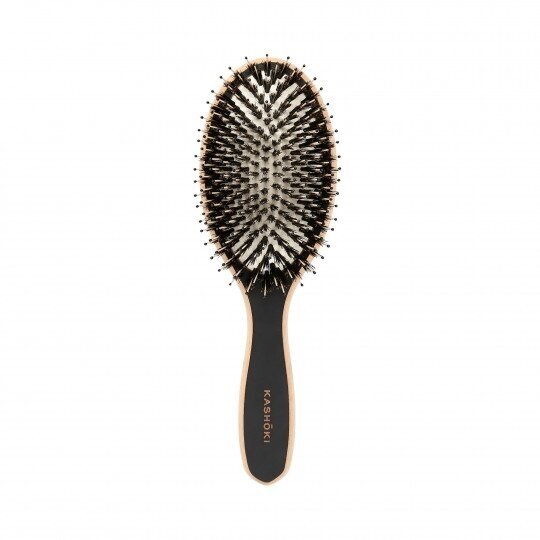 KASHOKI TOUCH OF NATURE WOODEN OVAL HAIR BRUSH naturalios medinės šukos plaukams OVAL 1