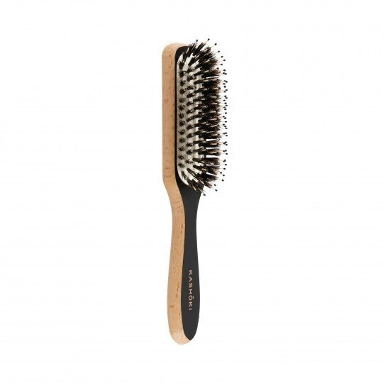 KASHOKI TOUCH OF NATURE WOODEN SLIM HAIR BRUSH naturalios medinės šukos plaukams SLIM 1