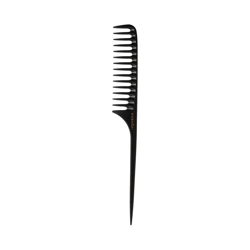 KASHOKI HR COMB WT TAIL COMB 450 šukos labai storiems plaukams AOI