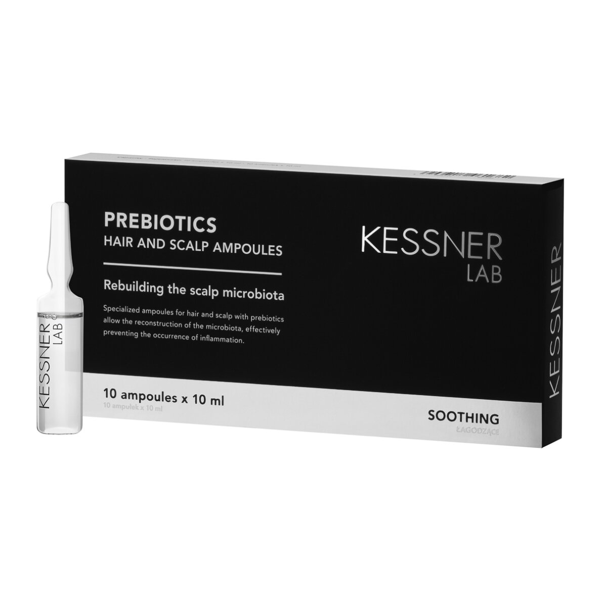 KESSNER LAB prebiotinės ampulės galvos odai ir plaukams 10x10 ml KESSNER LAB prebiotinės ampulės galvos odai ir plaukams 10x10 ml