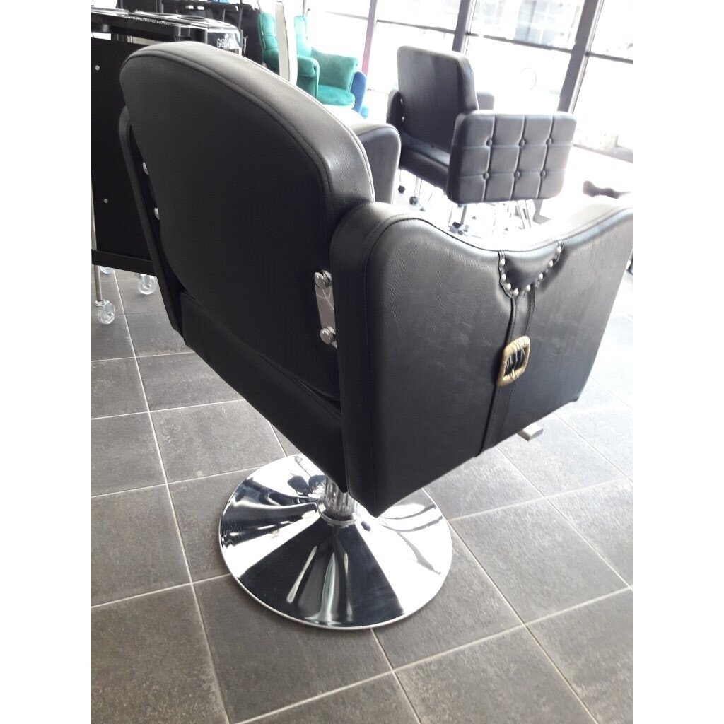 Profesionali kirpyklos kėdė HAIR SYSTEM 0-90, juodos spalvos su sage 9 Profesionali kirpyklos kėdė HAIR SYSTEM 0-90, juodos spalvos su sage 9