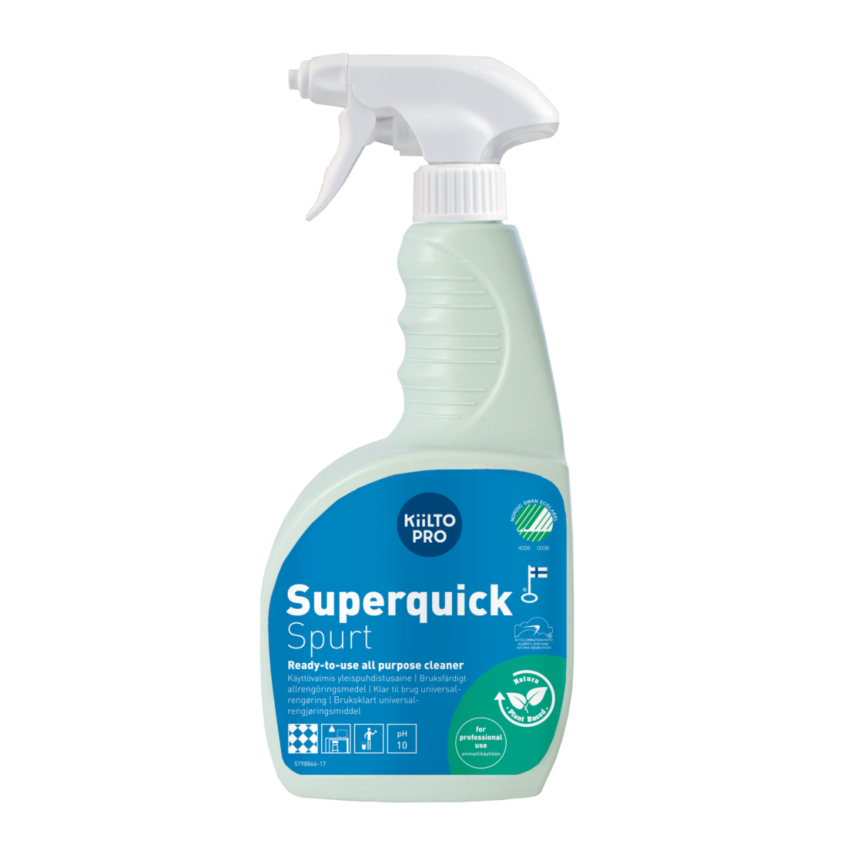 KIILTO PRO SUPERQUICK SPURT universali valymo priemonė, 750 ml KIILTO PRO SUPERQUICK SPURT universali valymo priemonė, 750 ml