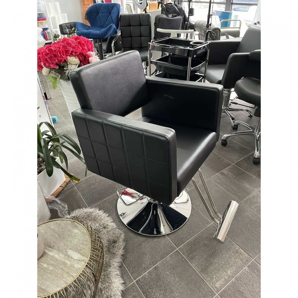 Profesionali kirpyklos kėdė HAIR SYSTEM HS33, juodos spalvos 6 Profesionali kirpyklos kėdė HAIR SYSTEM HS33, juodos spalvos 6
