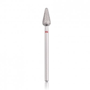 Profesionalus deimantinis frezos antgalis ROUNDED CONE RED Profesionalus deimantinis frezos antgalis ROUNDED CONE RED