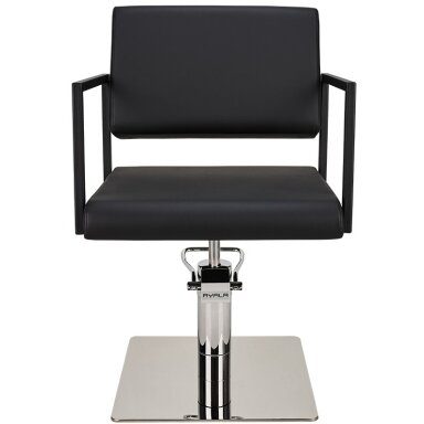 Profesionali kirpyklos kėdė BLACK LOFT CHROME SQUARE