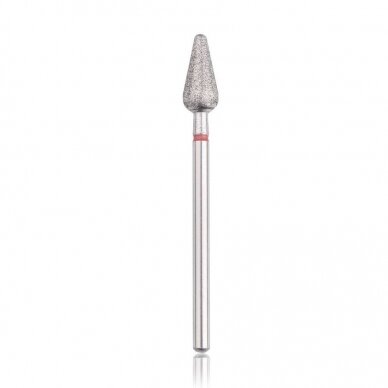 Profesionalus deimantinis frezos antgalis ROUNDED CONE RED Profesionalus deimantinis frezos antgalis ROUNDED CONE RED