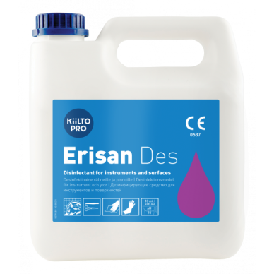 KIILTO PRO ERISAN DES paviršių, įrankių, įrangos dezinfekantas, 3L KIILTO PRO ERISAN DES paviršių, įrankių, įrangos dezinfekantas, 3L