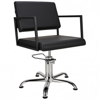 Profesionali kirpyklos kėdė BLACK LOFT SIMPLE Profesionali kirpyklos kėdė BLACK LOFT SIMPLE