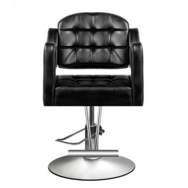 Profesionali kirpyklos kėdė HAIR SYSTEM 0-90, juodos spalvos su sage 3 Profesionali kirpyklos kėdė HAIR SYSTEM 0-90, juodos spalvos su sage 3