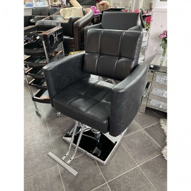Profesionali kirpyklos kėdė HAIR SYSTEM SM344, juodos spalvos 8 Profesionali kirpyklos kėdė HAIR SYSTEM SM344, juodos spalvos 8