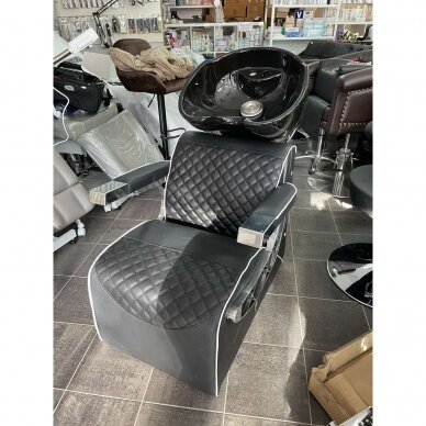 Profesionali plautuvė kirpykloms ir barberiams GABBIANO SIMONE, juodos spalvos 12 Profesionali plautuvė kirpykloms ir barberiams GABBIANO SIMONE, juodos spalvos 12