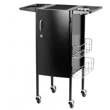 Profesionalus metalinis kirpėjo vežimėlis GABBIANO DELUXE 500, juodos spalvos 8 Profesionalus metalinis kirpėjo vežimėlis GABBIANO DELUXE 500, juodos spalvos 8