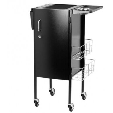 Profesionalus metalinis kirpėjo vežimėlis GABBIANO DELUXE 500, juodos spalvos 5 Profesionalus metalinis kirpėjo vežimėlis GABBIANO DELUXE 500, juodos spalvos 5