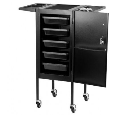 Profesionalus metalinis kirpėjo vežimėlis GABBIANO DELUXE 500, juodos spalvos 9 Profesionalus metalinis kirpėjo vežimėlis GABBIANO DELUXE 500, juodos spalvos 9