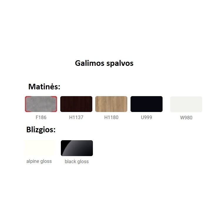 Kirpyklos / salono konsolė AMEA, matinis arba blizgus paviršius (+LED apšvietimas) 1