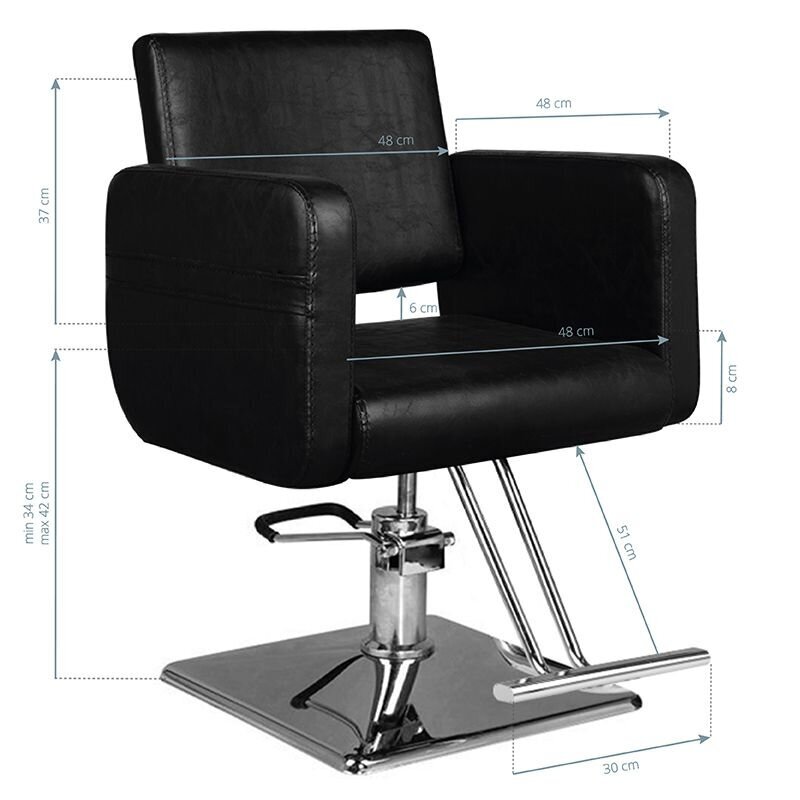 Profesionali kirpyklos kėdė HAIR SYSTEM SM311, juodos spalvos 4 Profesionali kirpyklos kėdė HAIR SYSTEM SM311, juodos spalvos 4