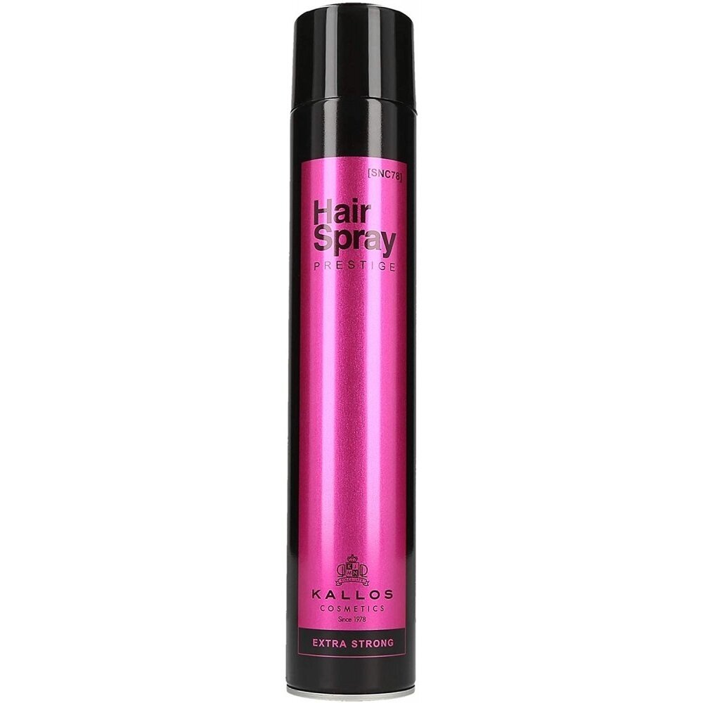 KALLOS PRESTIGE EXTRA STRONG HAIR SPRAY stiprios fiksacijos plaukų lakas, 750 ml KALLOS PRESTIGE EXTRA STRONG HAIR SPRAY stiprios fiksacijos plaukų lakas, 750 ml
