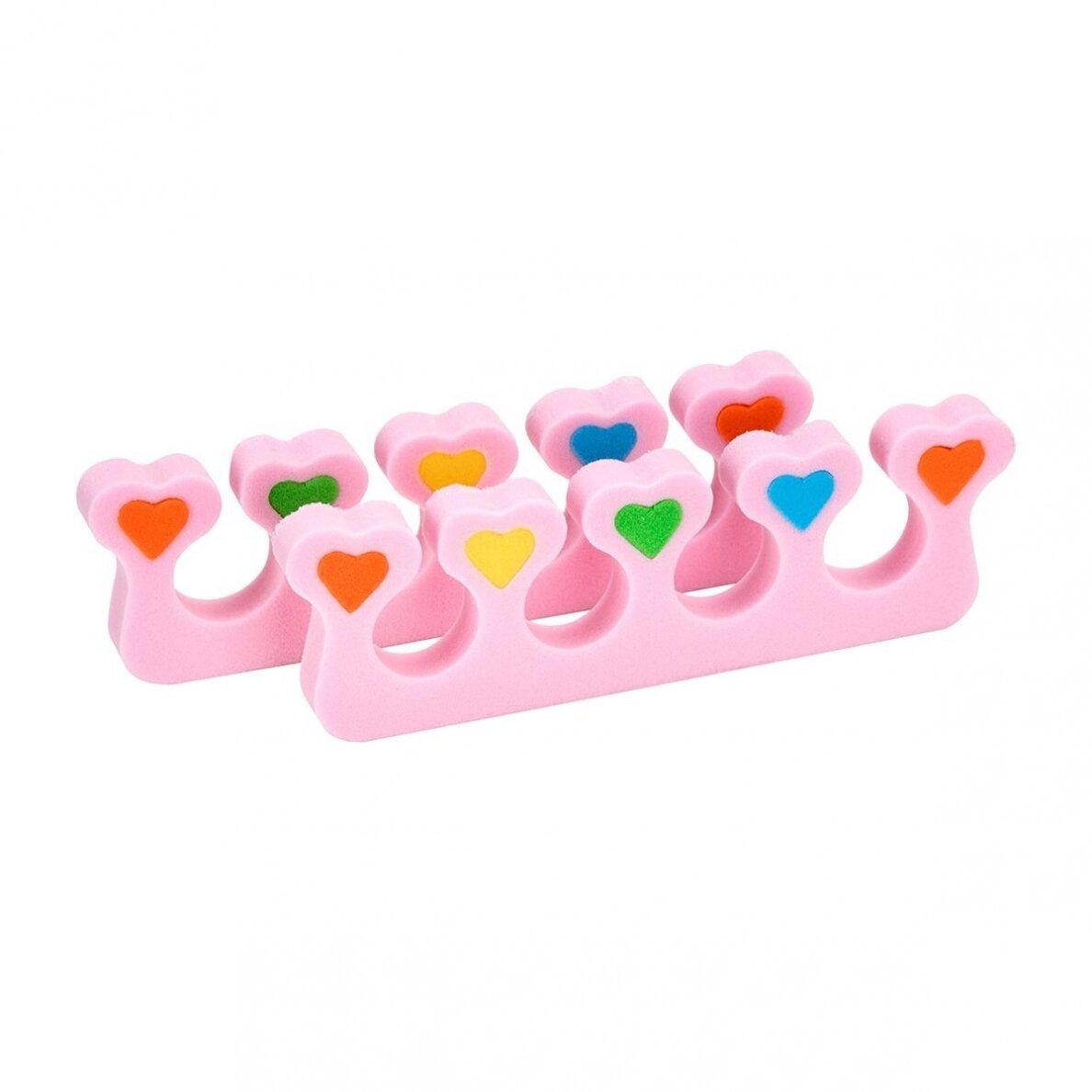 Kojų pirštų skirtukai pedikiūro procedūroms (1 pora) HEARTS Kojų pirštų skirtukai pedikiūro procedūroms (1 pora) HEARTS