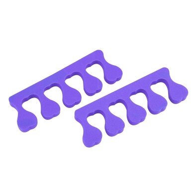 Kojų pirštų skirtukai pedikiūro procedūroms (1 pora) VIOLET