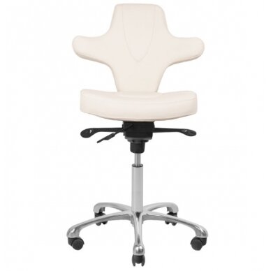 Profesionali meistro kėdutė kosmetologams AZZURRO SPECIAL 052, baltos spalvos 4 Profesionali meistro kėdutė kosmetologams AZZURRO SPECIAL 052, baltos spalvos 4
