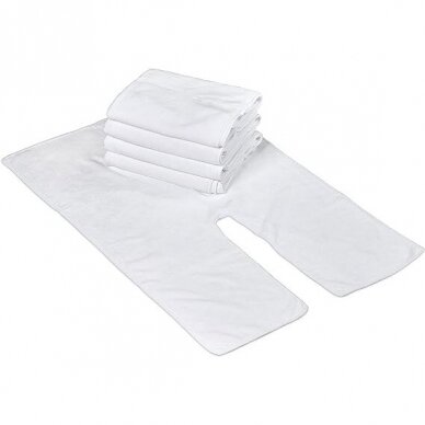 Kosmetologinis tekstilinis veido ranksluoštis procedūroms 40*50 cm Kosmetologinis tekstilinis veido ranksluoštis procedūroms 40*50 cm