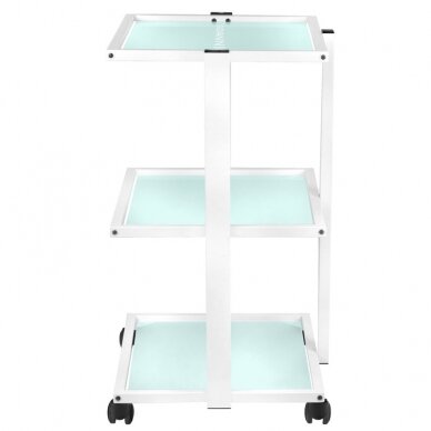 GIOVANNI CLASSIC 1040 profesionalus kosmetologinis vežimėlis, baltos spalvos 2 GIOVANNI CLASSIC 1040 profesionalus kosmetologinis vežimėlis, baltos spalvos 2