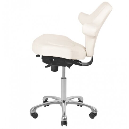 Profesionali meistro kėdutė kosmetologams AZZURRO SPECIAL 052, baltos spalvos 3 Profesionali meistro kėdutė kosmetologams AZZURRO SPECIAL 052, baltos spalvos 3