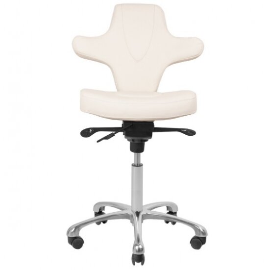 Profesionali meistro kėdutė kosmetologams AZZURRO SPECIAL 052, baltos spalvos 4