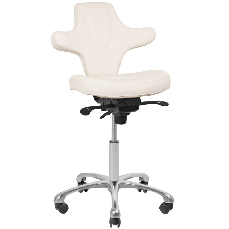 Profesionali meistro kėdutė kosmetologams AZZURRO SPECIAL 052, baltos spalvos Profesionali meistro kėdutė kosmetologams AZZURRO SPECIAL 052, baltos spalvos