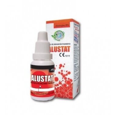 Kraujavimą stabdanti priemonė Alustat, 10 ml. Kraujavimą stabdanti priemonė Alustat, 10 ml.