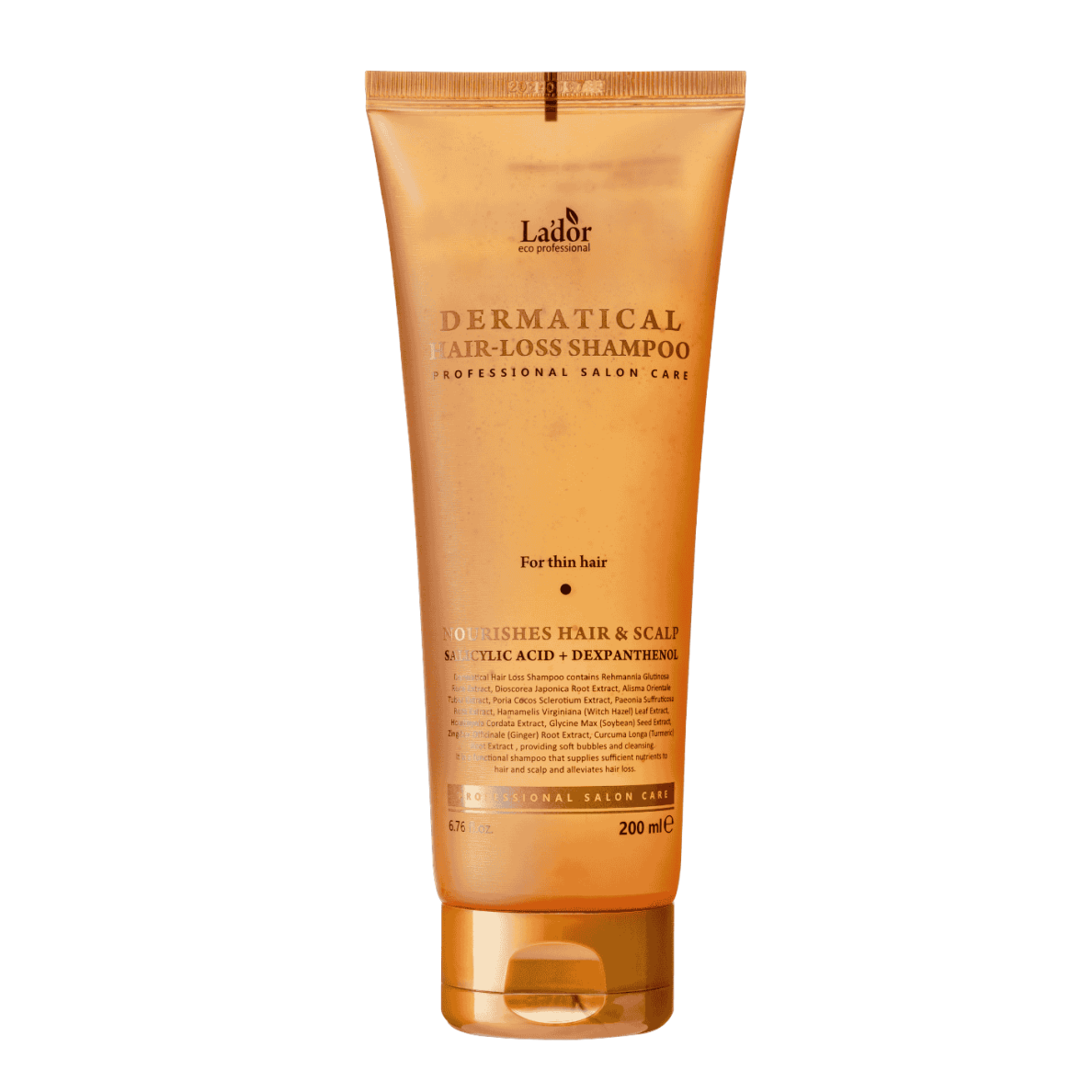 LADOR DERMATICAL HAIR LOSS SHAMPOO šampūnas nuo plaukų slinkimo ploniems plaukams, 200 ml LADOR DERMATICAL HAIR LOSS SHAMPOO šampūnas nuo plaukų slinkimo ploniems plaukams, 200 ml