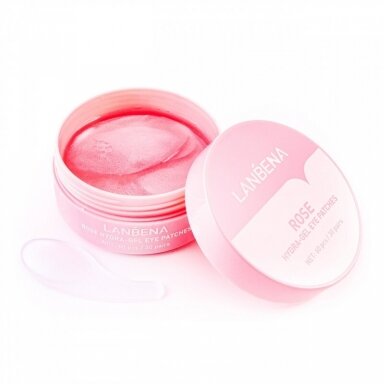 LANBENA EYE PADS kolageno paakių kaukės su rožių ekstraktu, 60 vnt. PINK LANBENA EYE PADS kolageno paakių kaukės su rožių ekstraktu, 60 vnt. PINK