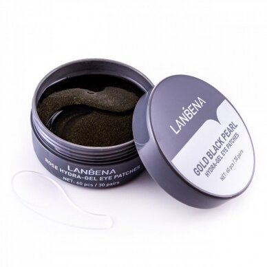 LANBENA EYE PADS kolageno paakių kaukės, 60 vnt. BLACK LANBENA EYE PADS kolageno paakių kaukės, 60 vnt. BLACK