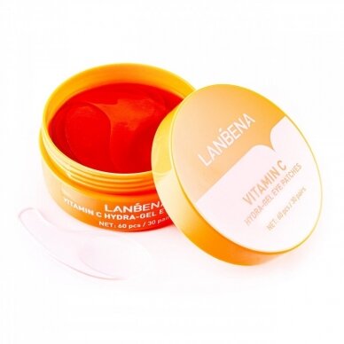 LANBENA EYE PADS kolageno paakių kaukės su vitaminu C, 60 vnt. ORANGE LANBENA EYE PADS kolageno paakių kaukės su vitaminu C, 60 vnt. ORANGE