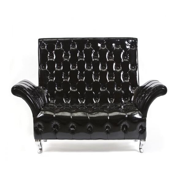 Profesionali laukiamojo sofa AISTRA, juoda lakuota oda 1 Profesionali laukiamojo sofa AISTRA, juoda lakuota oda 1
