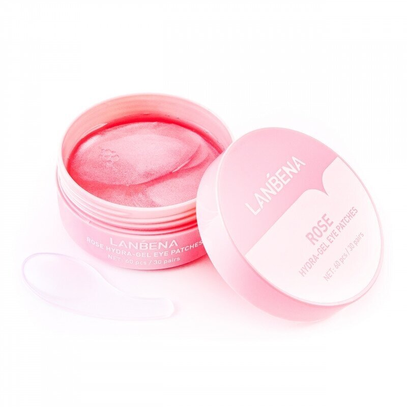 LANBENA EYE PADS kolageno paakių kaukės su rožių ekstraktu, 60 vnt. PINK LANBENA EYE PADS kolageno paakių kaukės su rožių ekstraktu, 60 vnt. PINK