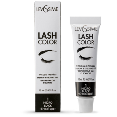 LEVISSIME blakstienų ir antakių dažai BLACK, 15 ml LEVISSIME blakstienų ir antakių dažai BLACK, 15 ml