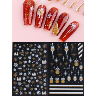 Lipdukai nagams CHRISTMAS SNOWFLAKE Lipdukai nagams CHRISTMAS SNOWFLAKE
