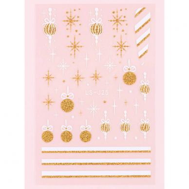 Lipdukai nagams CHRISTMAS SNOWFLAKE 3 Lipdukai nagams CHRISTMAS SNOWFLAKE 3