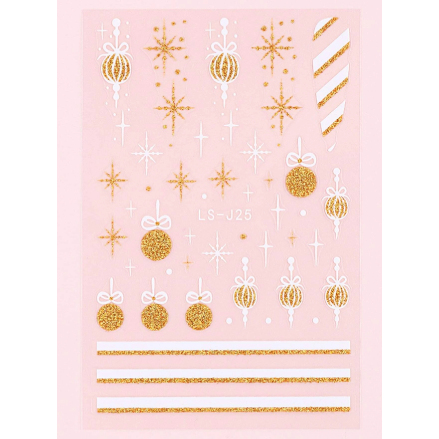 Lipdukai nagams CHRISTMAS SNOWFLAKE 3 Lipdukai nagams CHRISTMAS SNOWFLAKE 3