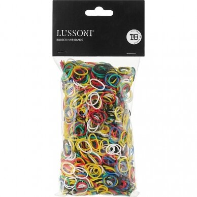 LUSSONI RUBBER HAIR BANDS kirpyklinės plaukų gumytės šukuosenoms formuoti LUSSONI RUBBER HAIR BANDS kirpyklinės plaukų gumytės šukuosenoms formuoti