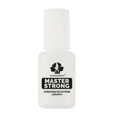 MASTER STRONG tipsų klijai su teptuku, 10g MASTER STRONG tipsų klijai su teptuku, 10g