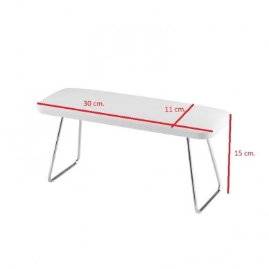 Manikiūro porankis, baltas 4M 1 Manikiūro porankis, baltas 4M 1