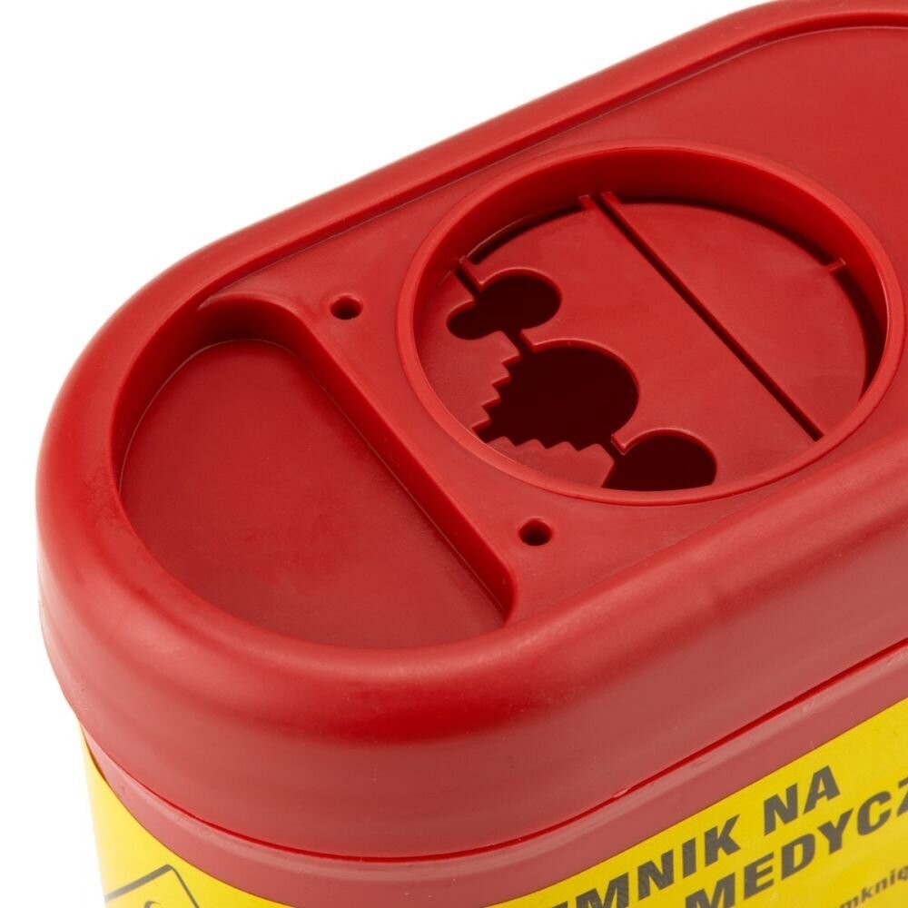 Medicininių atliekų surinkimo konteineris 0,7 LTR 2 Medicininių atliekų surinkimo konteineris 0,7 LTR 2