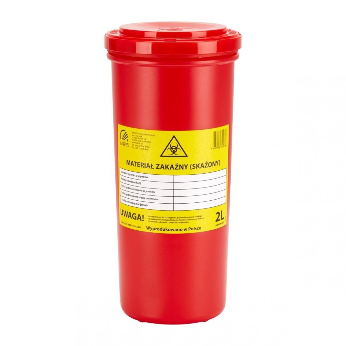 Medicininių atliekų surinkimo konteineris 2 LTR