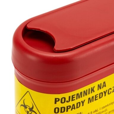 Medicininių atliekų surinkimo konteineris 0,7 LTR Medicininių atliekų surinkimo konteineris 0,7 LTR